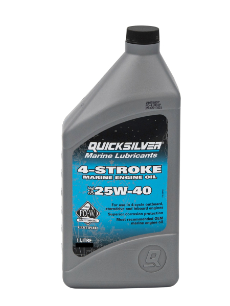 Quicksilver 4-Takt 25W-40 mineralisch Motoröl 1 Liter