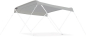 Preview: Sonnendach für Schlauchboote (Breite 110cm), grau