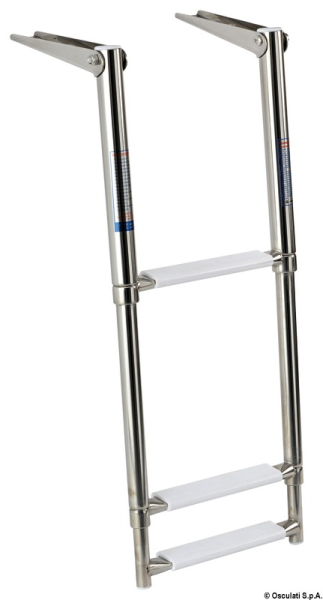 Teleskopbadeleiter, standard AISI316 3-stufig