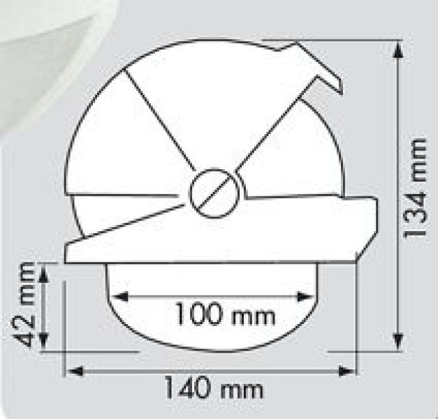 Plastimo Offshore 105 flache Rose, schwarz